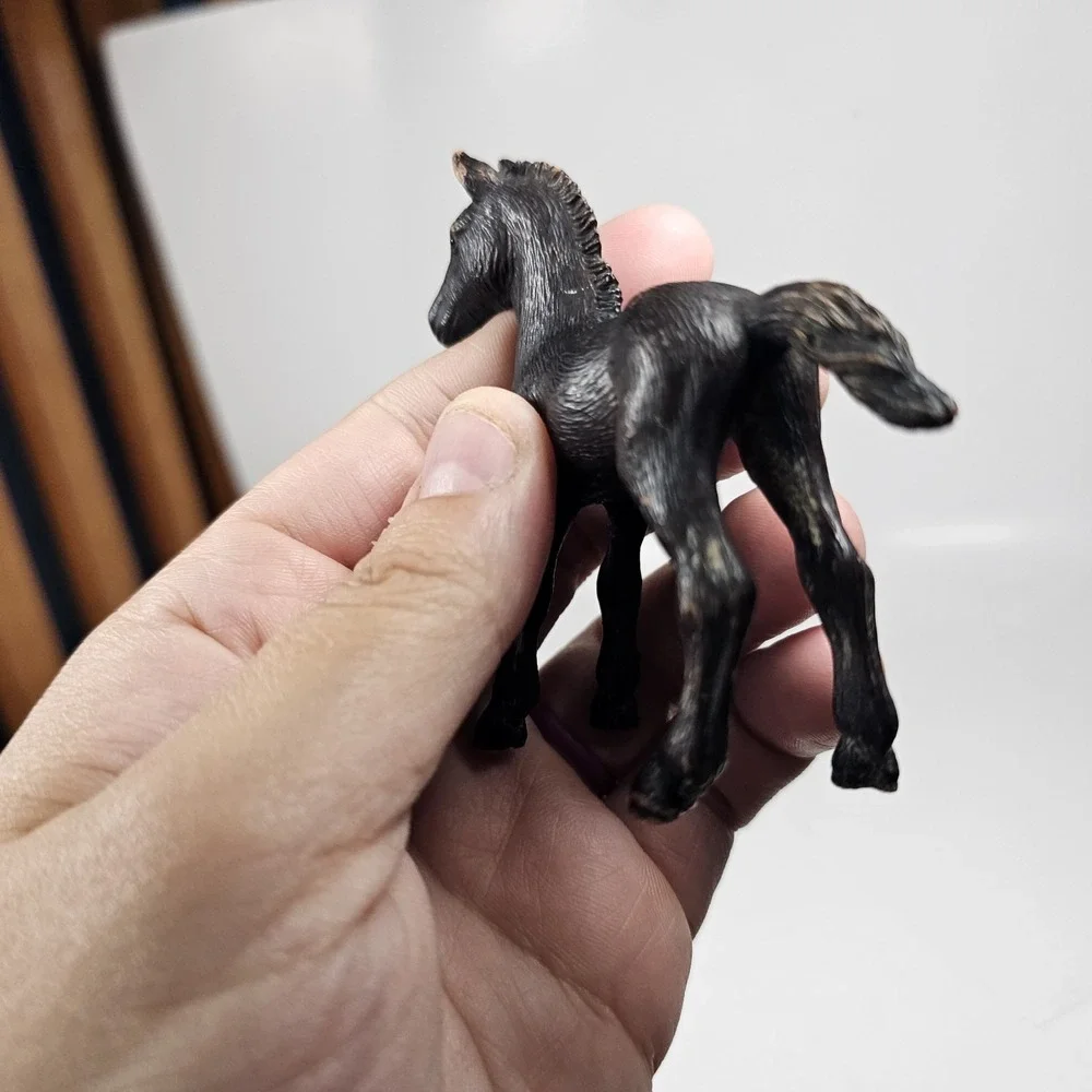 2006 Schleich Black/Brown Foal Pony Horse, 3